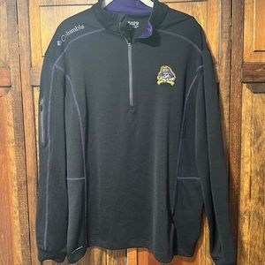 Columbia Golf East Carolina quarter zip